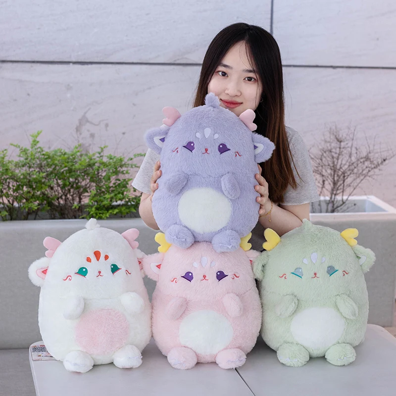 Peluche dinosaurio suave con ángel de alas voladoras para Navidad - imagen 3