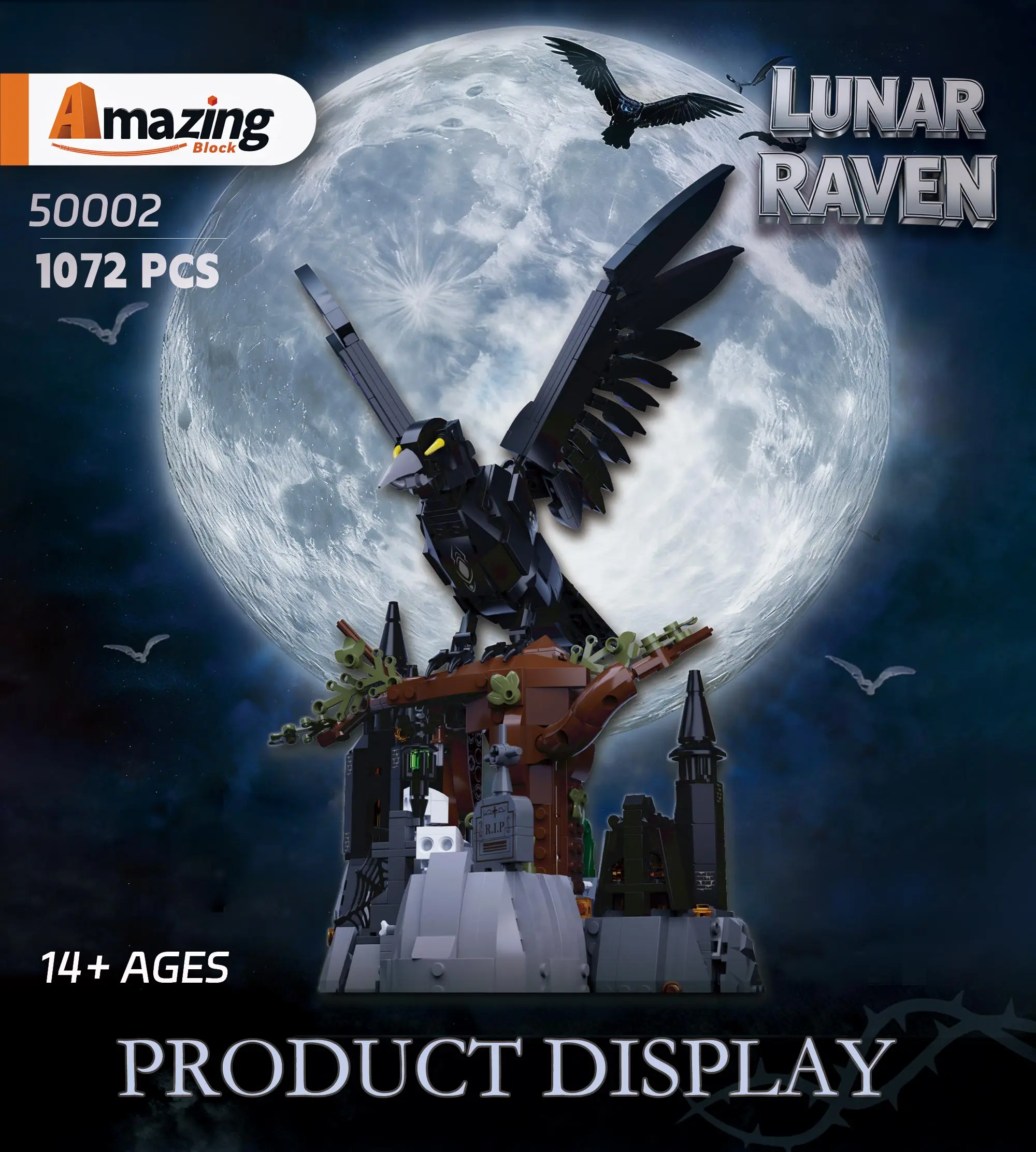 Modelo detallado del cuervo lunar Raven