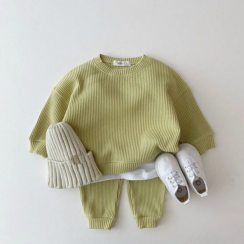 MILANCEL Conjunto otoño para bebé niña – Sudadera con capucha y pantalón