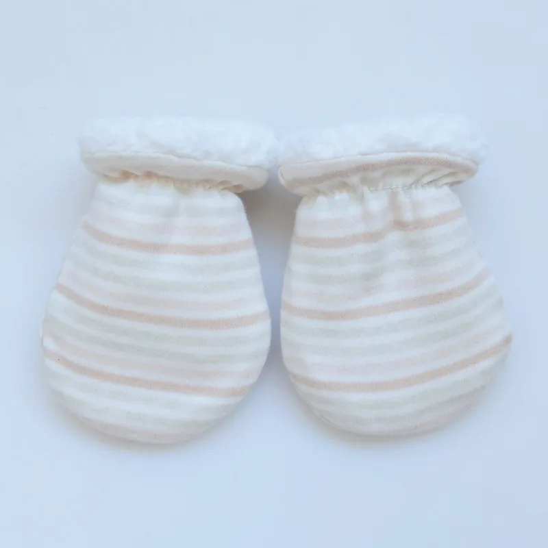 Manoplas antiarañazos para bebé de invierno gruesas con dibujos - imagen 4