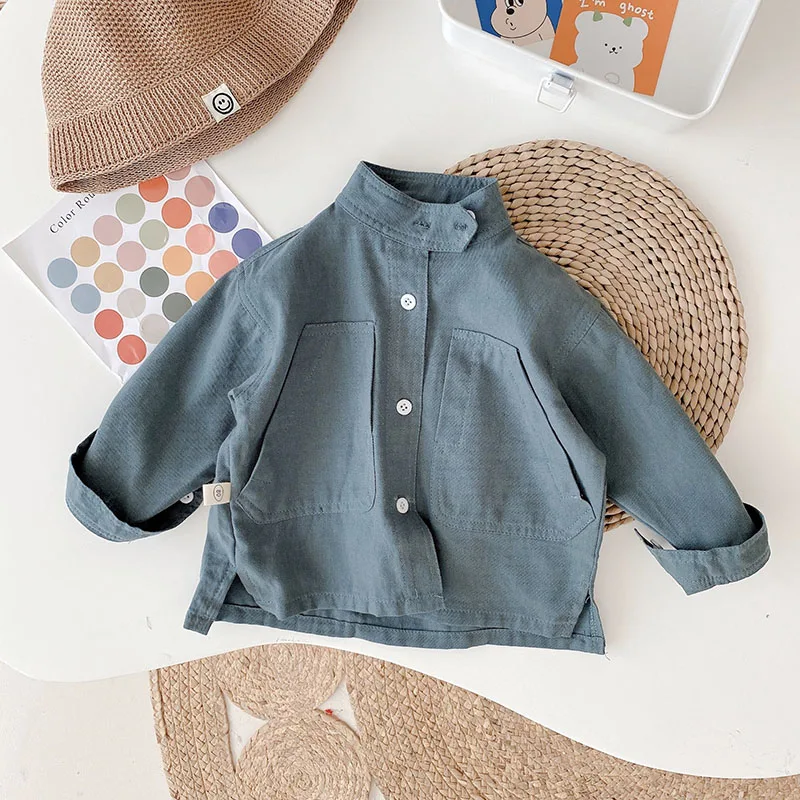MILANCEL Camisa de primavera para niños con gran bolsillo - imagen 4