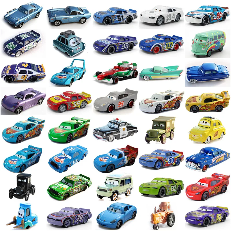 Coche juguete Cars 3 metal a escala con Lightning McQueen y Mack