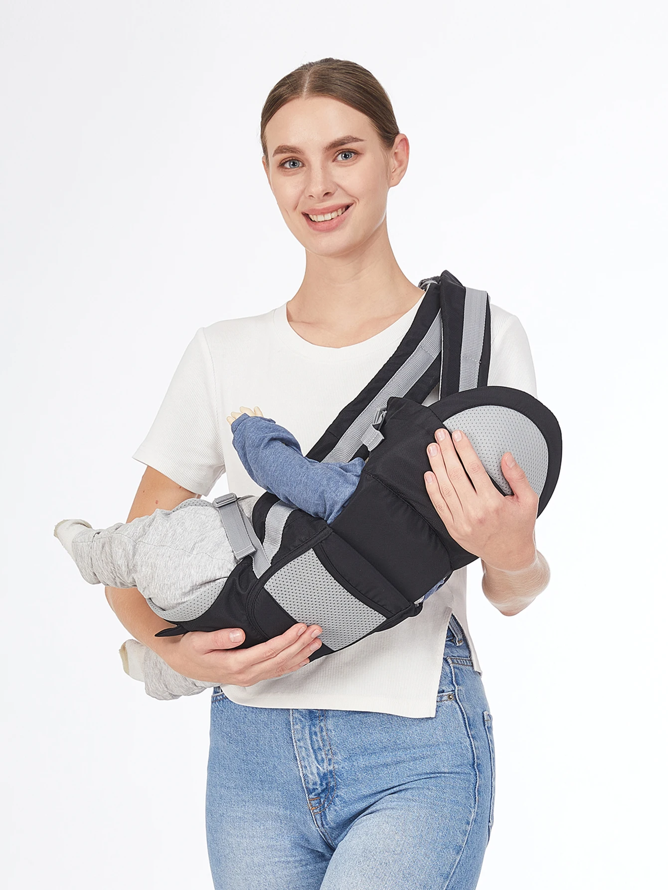 Portabebés ergonómico talla M para bebé 0-24 meses, cómodo seguro