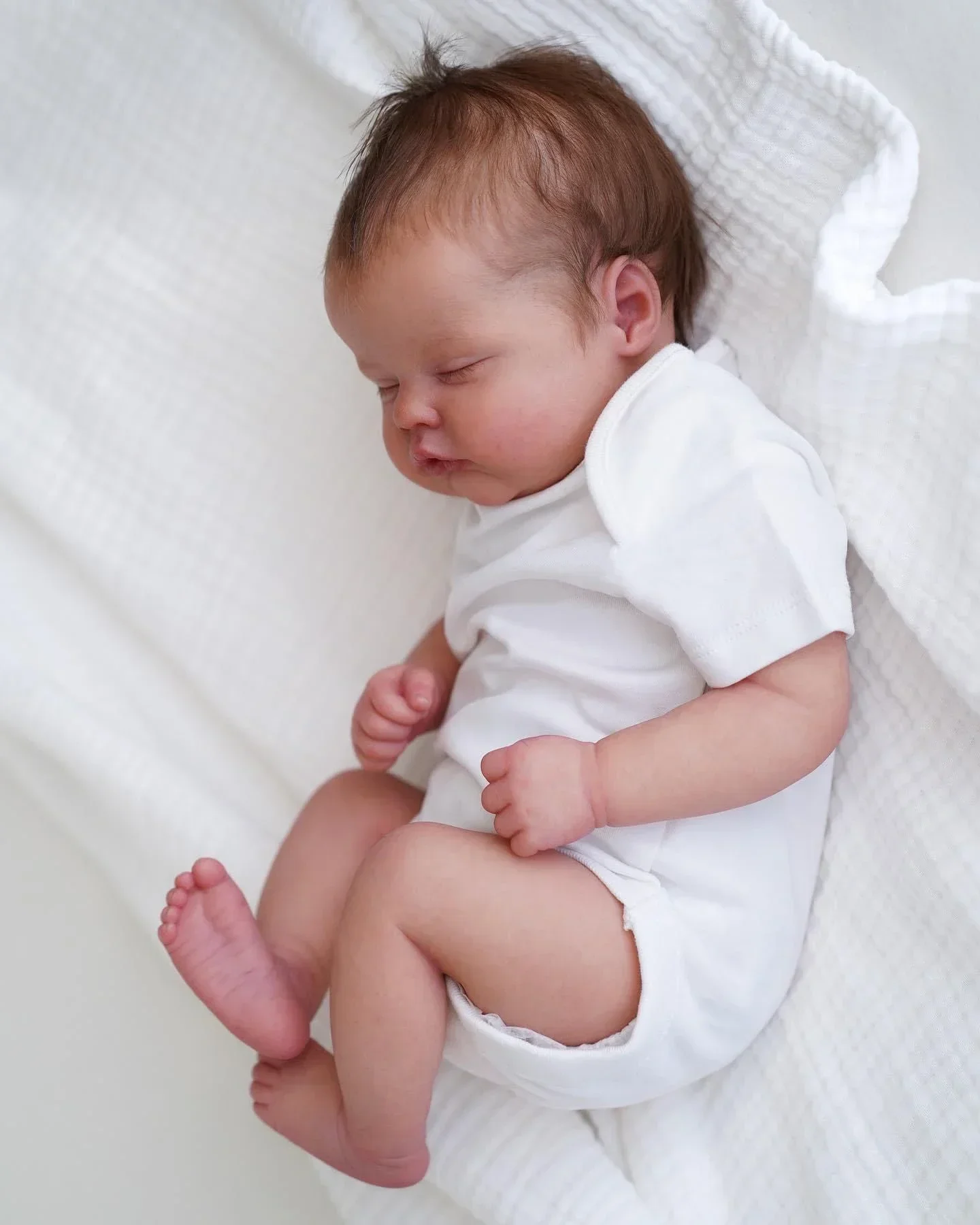 Muñeca reborn recién nacida Quinbee NPK, realista hecha a mano 3D - imagen 4