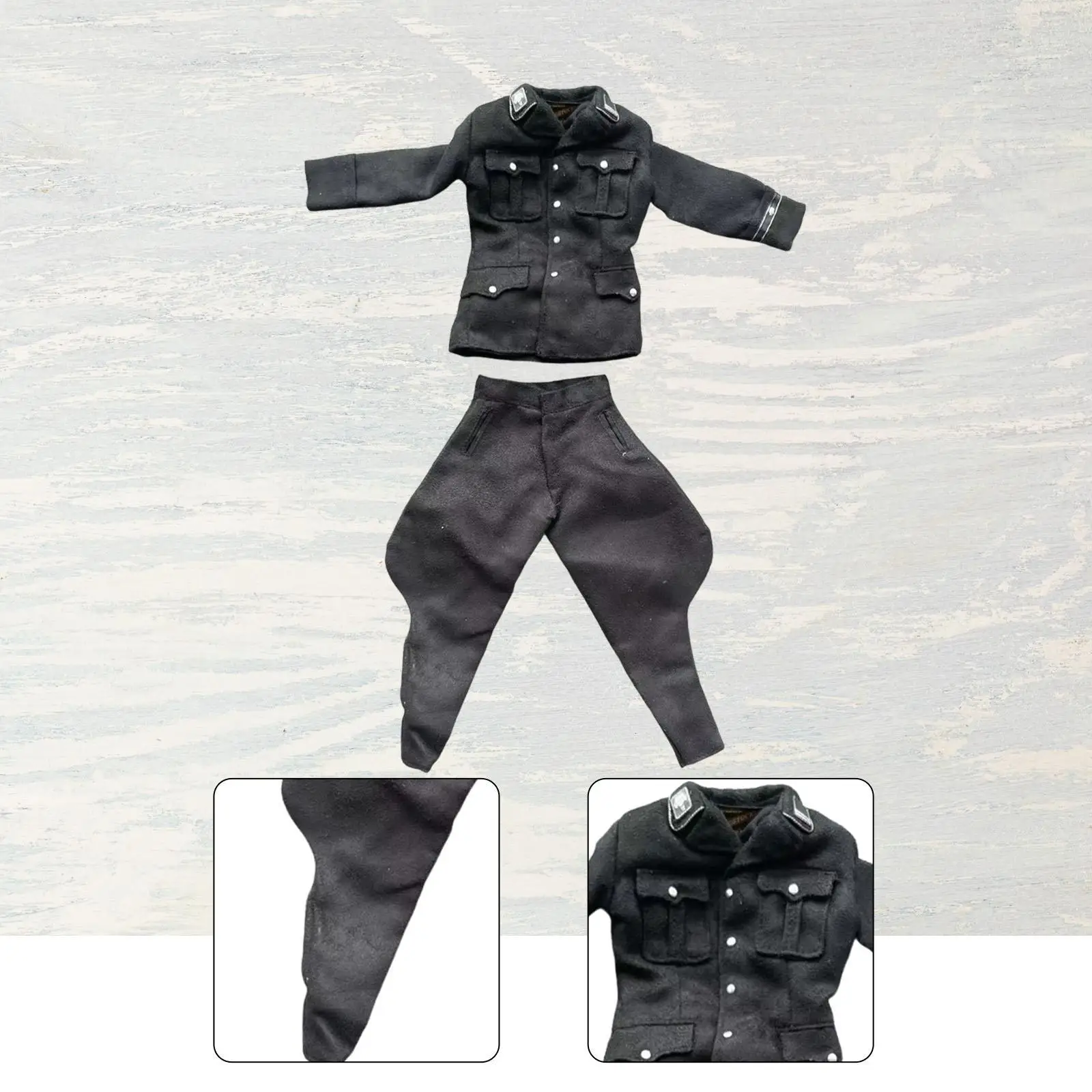 Abrigo y pantalones retro para muñeca, traje elegante de disfraz - imagen 3