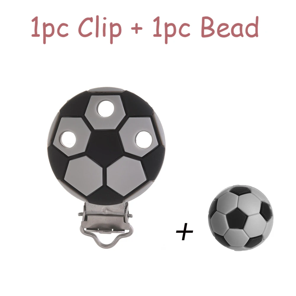 Collar mordedor de silicona con clip y sujeta chupete para bebé - imagen 3