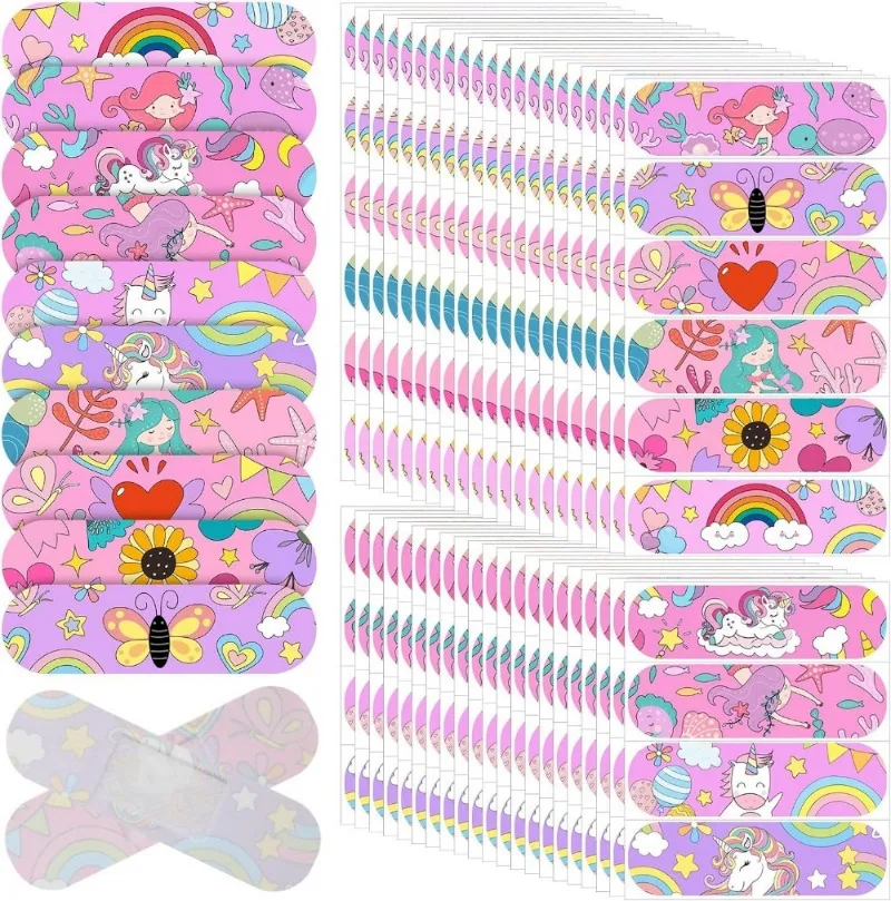Tiritas adhesivas kawaii para niños – Estampados de dinosaurios y cohetes - imagen 4