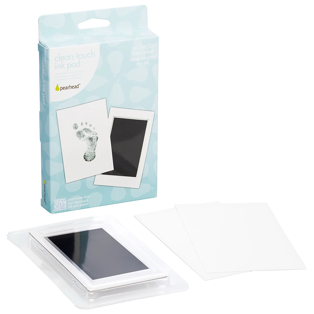 Almohadillas de tinta para huella de bebé – Kit no tóxicas lavables