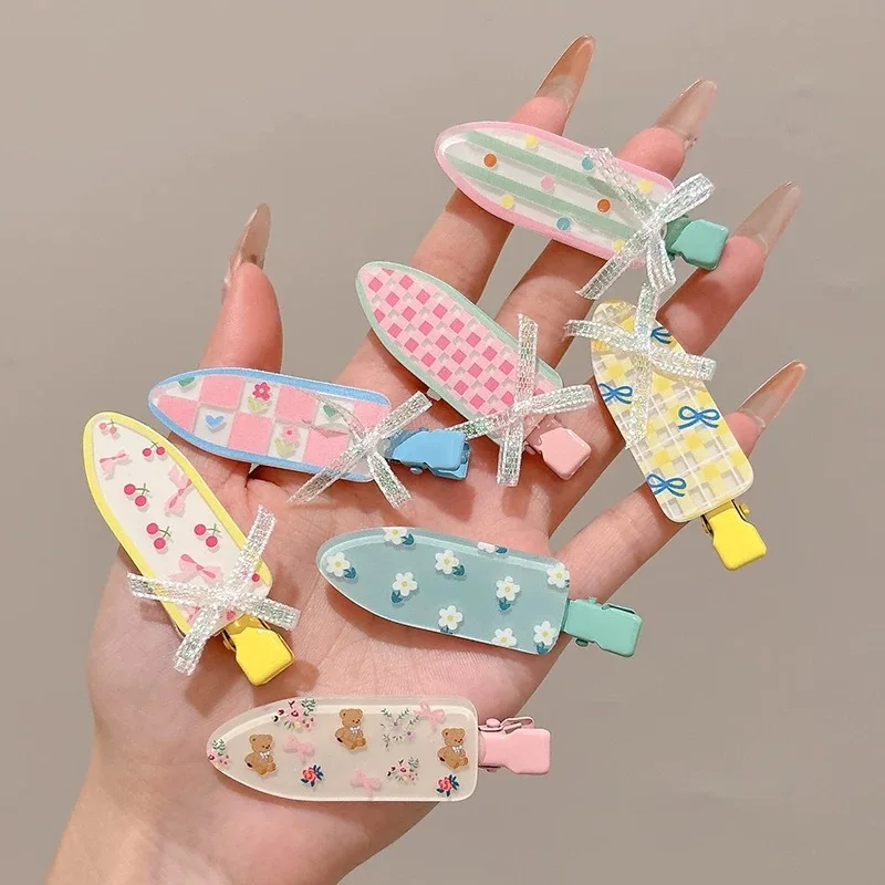Pinza floral pico de pato para niña – Estilo coreano sweet - imagen 4