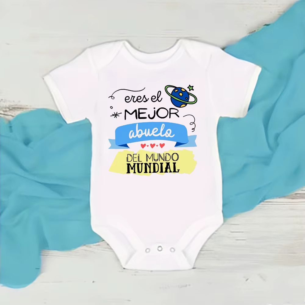 Mono bebé de manga corta con estampado – Regalo ideal para verano - imagen 4