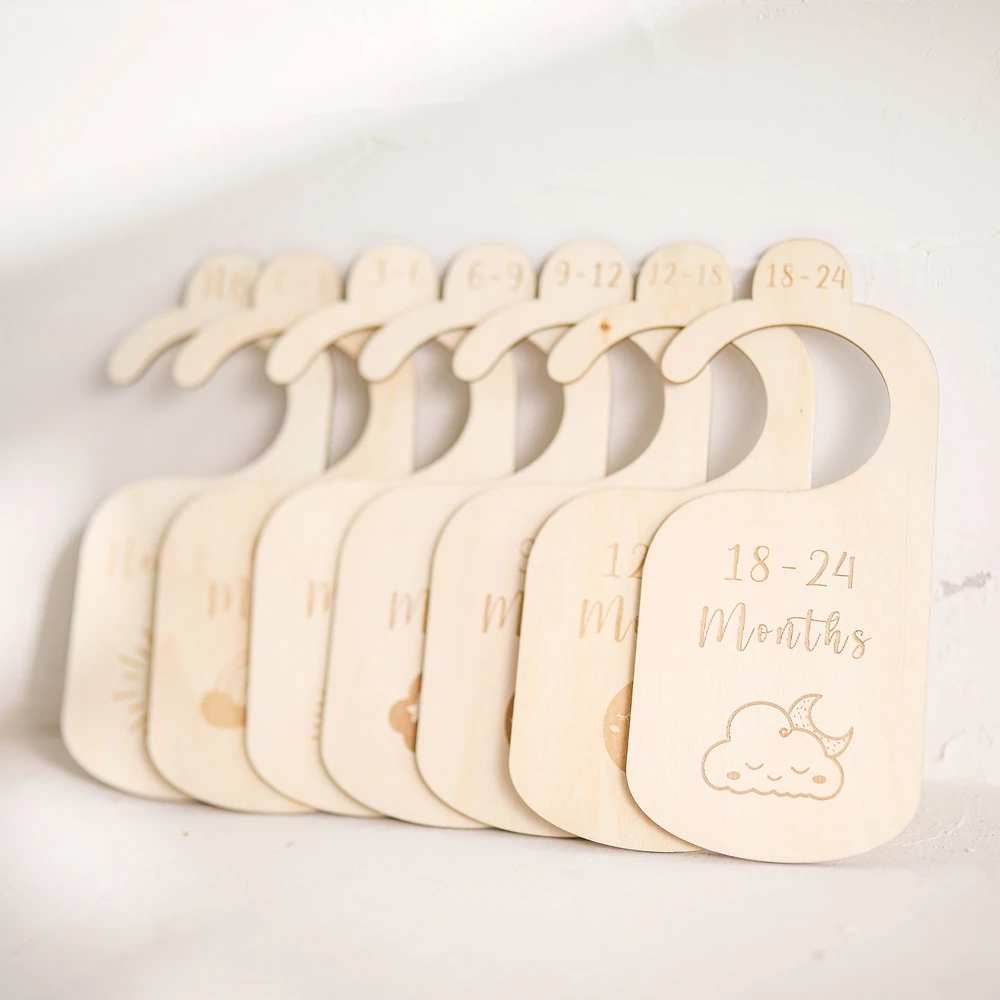 Separadores de armario de madera para bebé – organizador - imagen 5