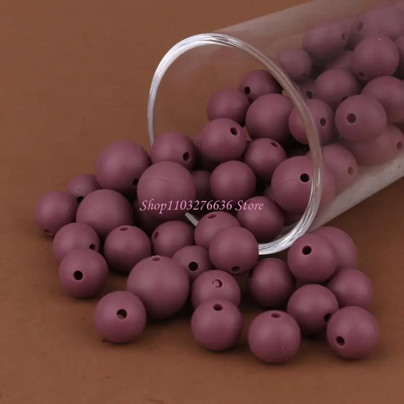 Cuentas de silicona sueltas redondas para bebés de puericultura - imagen 4