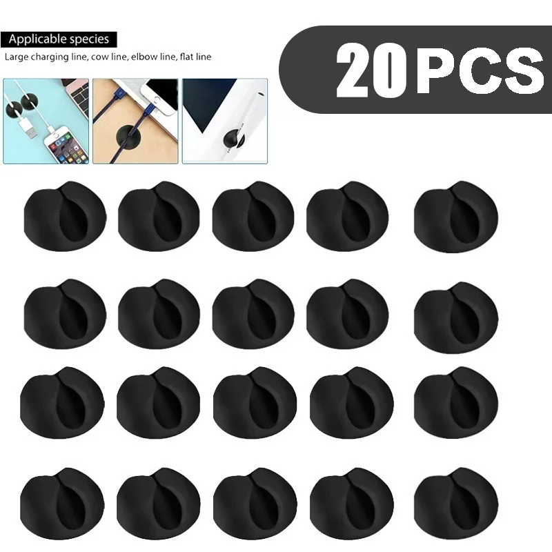 Pack de clips para almacenar y ordenar cables