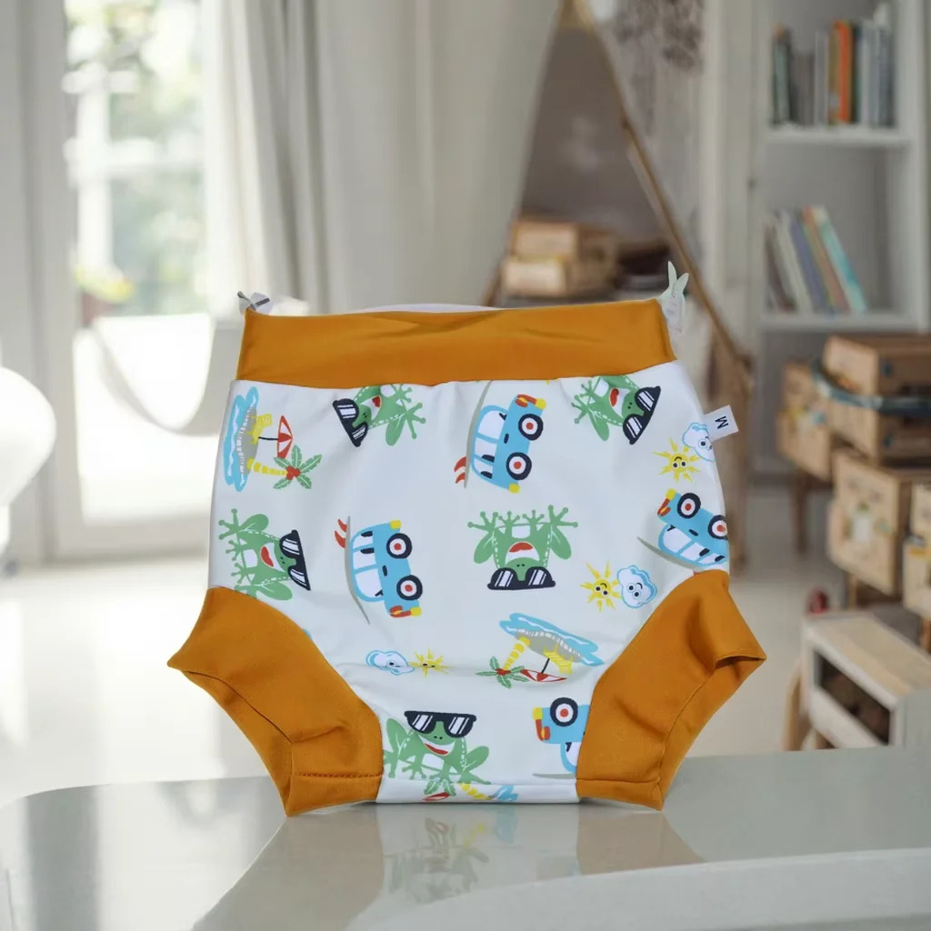 Eezkoala pañal de baño impermeable para bebé, cintura alta - imagen 4
