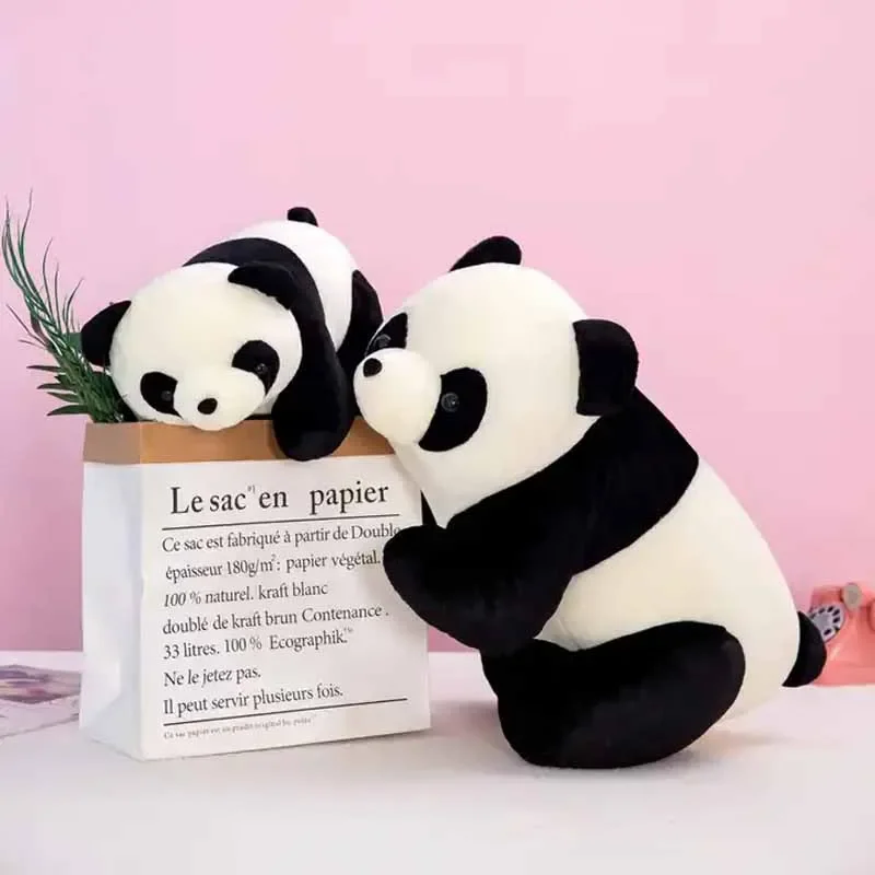 Peluche de panda suave y animado con forma de almohada infantil - imagen 2