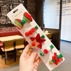 Pinzas para cabello niños – Pack navideño con reno