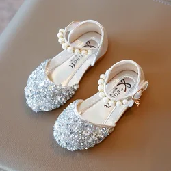 Zapatos planos de princesa para niña con suela flexible