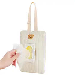 Bolsa porta toallitas húmedas de viaje colgante para coche y paseo