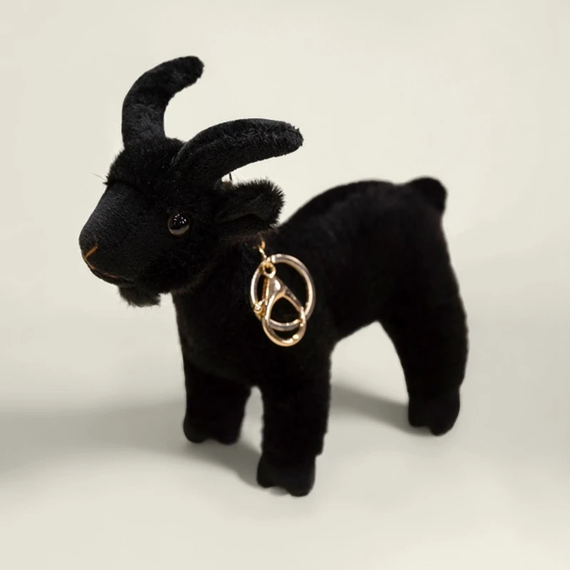 Ranch Animal Series peluche de cabra montaña colgante negro - imagen 2