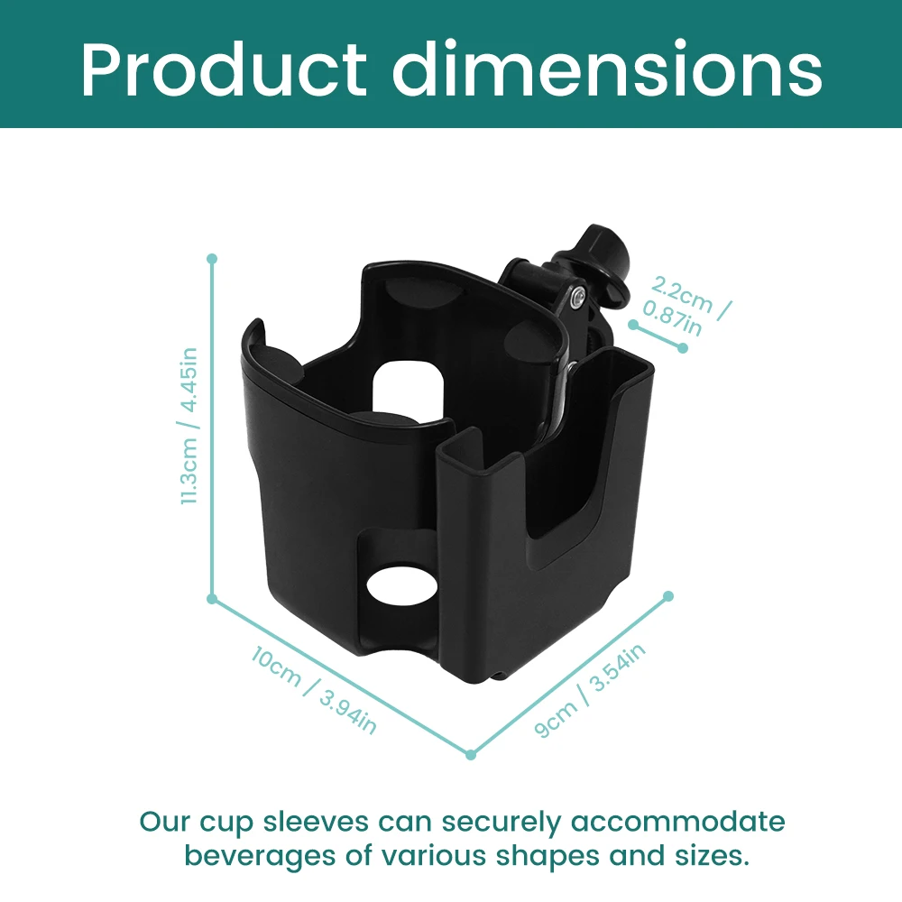 Portavasos universal con soporte para teléfono para cochecito - imagen 5