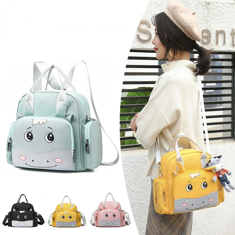 Mochila maternal multifunción con estampado infantil - imagen 4