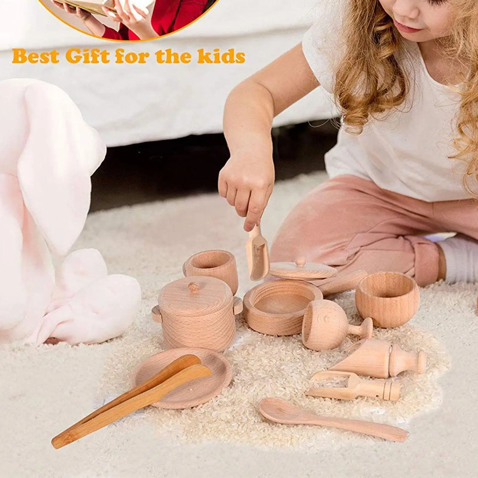 Juego de té infantil para niñas y niños – Accesorios cocina - imagen 5