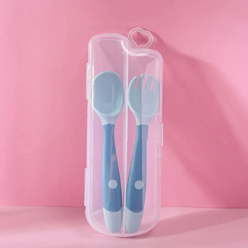 Cubiertos de silicona para bebé – Favorecen la alimentación autónoma - imagen 2