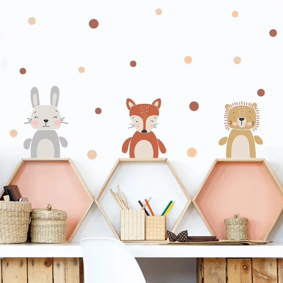Vinilos pared jirafa oso decoración guardería infantil moderna - imagen 2