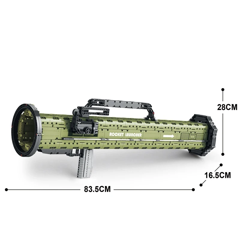 Bloques de construcción Bazooka RPG - Set militar de disparo único - imagen 5
