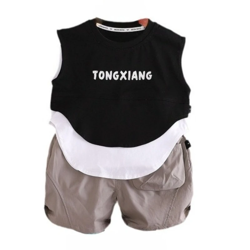 Conjunto verano niño: chaleco sin mangas y short de algodón - imagen 5