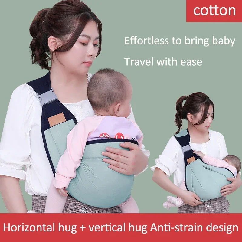Portabebés ergonómico con anillo multifuncional cómodo para bebé - imagen 2