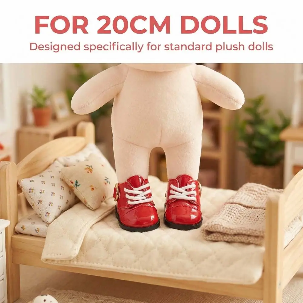Zapatos de piel sintética para muñeca, botas ligeras - imagen 4