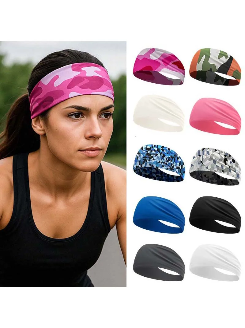 Diadema de secado rápido unisex para deporte y yoga