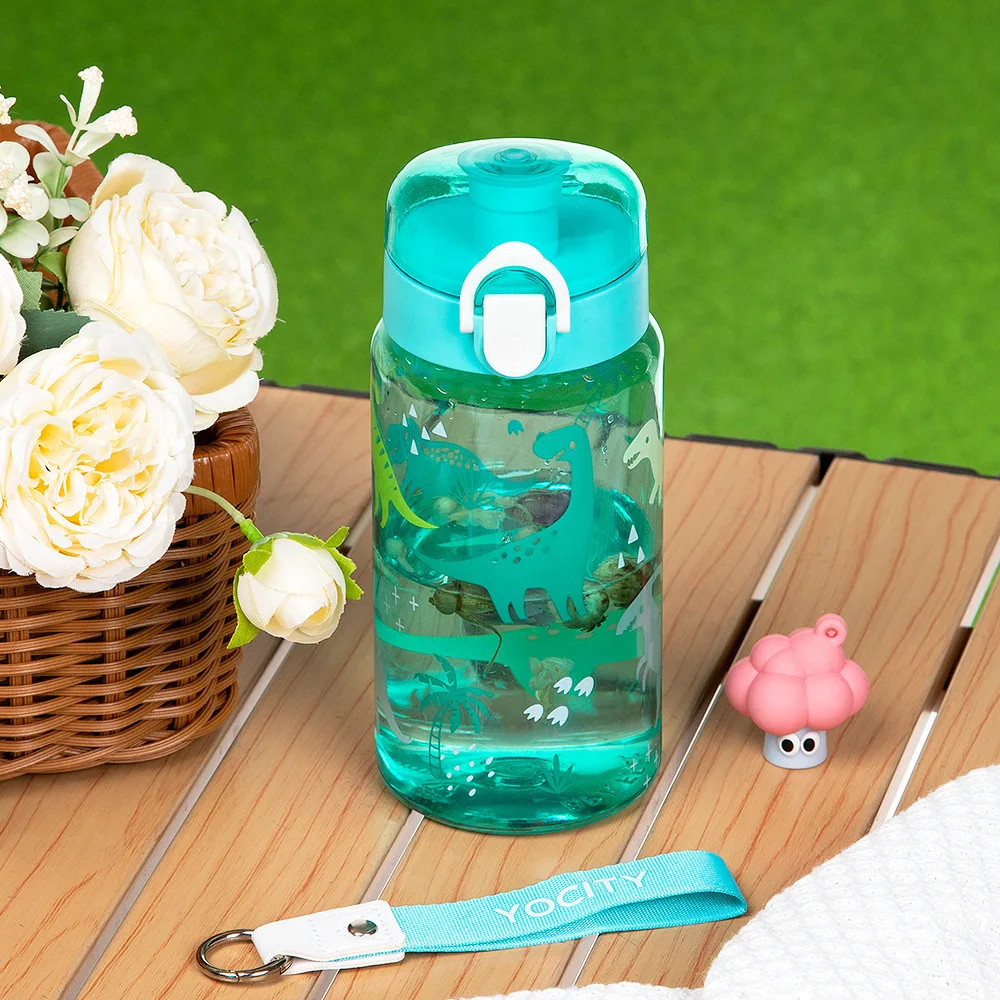 Taza de agua portátil a prueba de fugas con cuerda para colegio - imagen 5