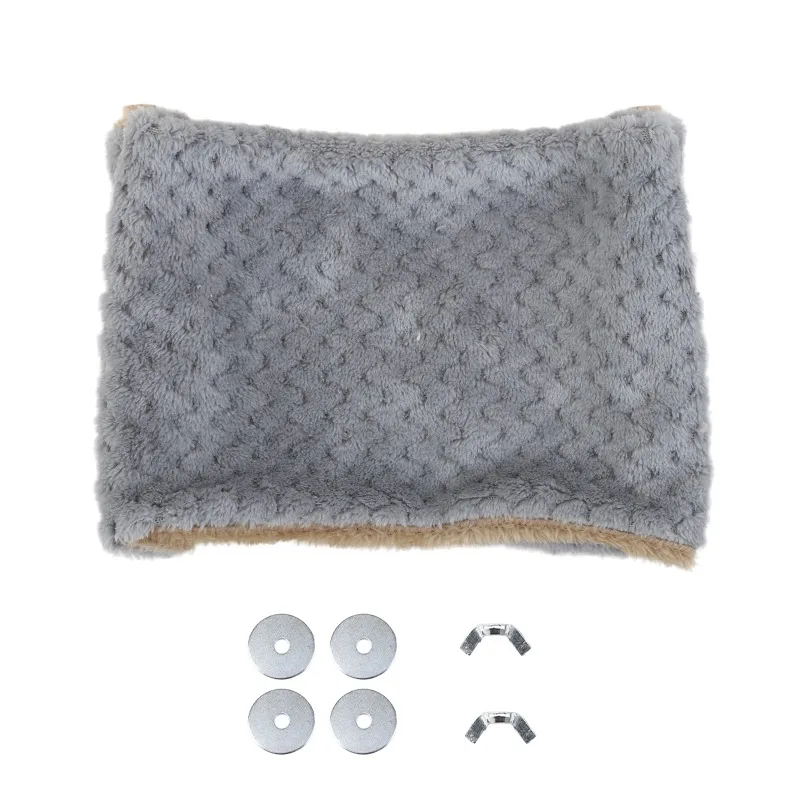 Casa para hámster de peluche cálido doble acolchado - imagen 5