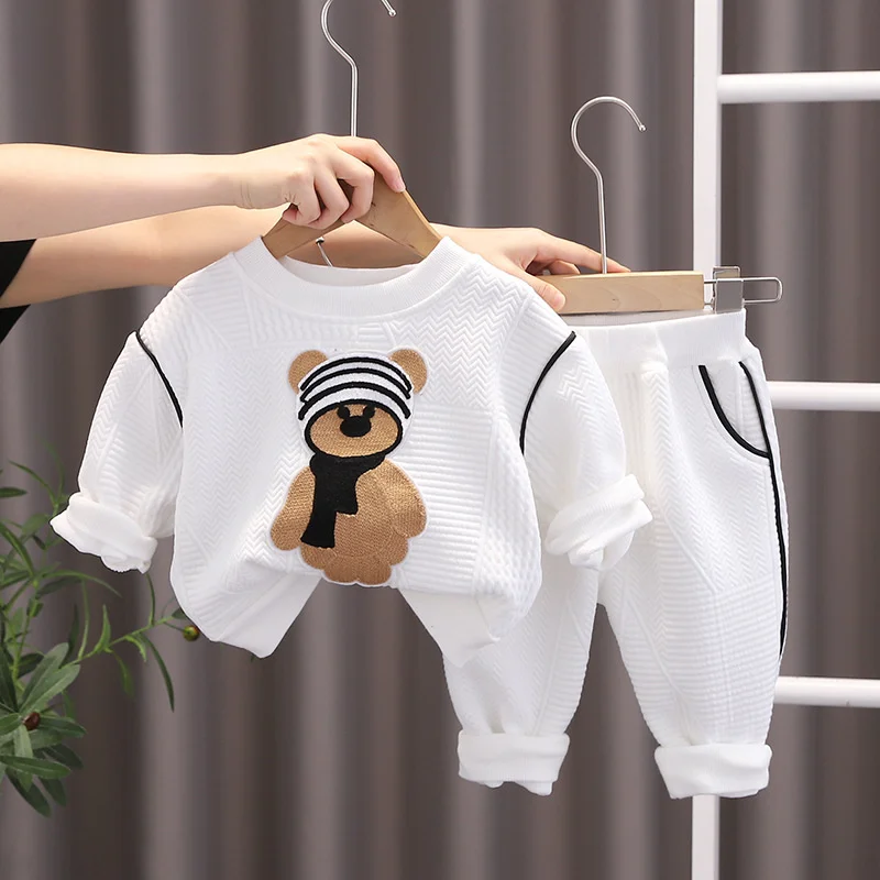 Conjunto bebé otoño: camiseta y pantalón de chándal en algodón - imagen 2