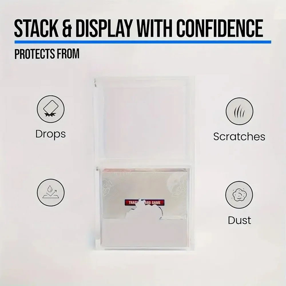 Caja acrílica para tarjetas con fundas protectoras - Ordena y protege - imagen 3