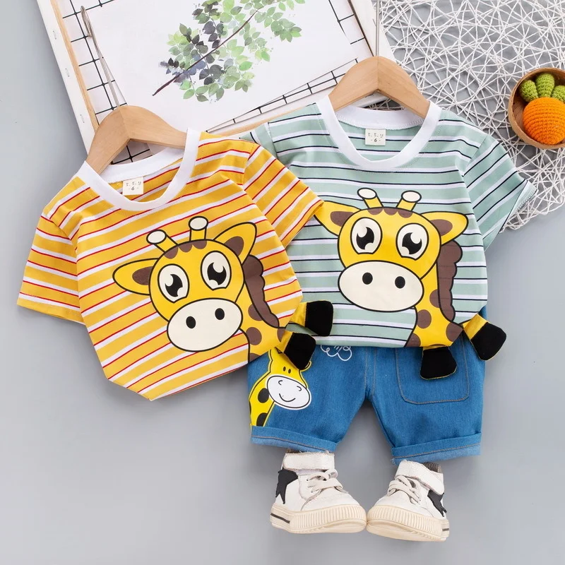 Conjunto veraniego para bebé: camiseta y pantalones cortos cómodos - imagen 5