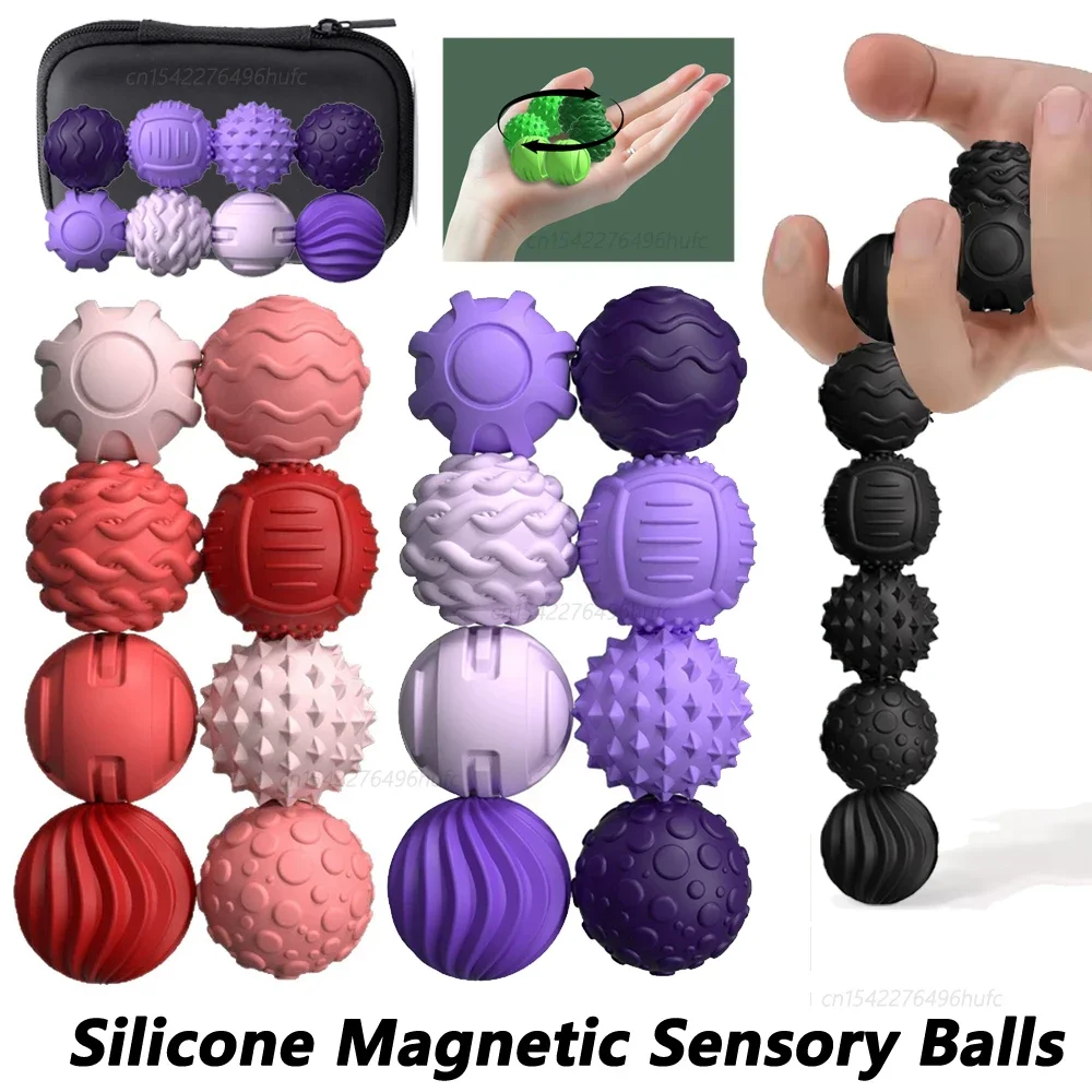 Bolas antiestrés magnéticas de silicona para niños - imagen 4