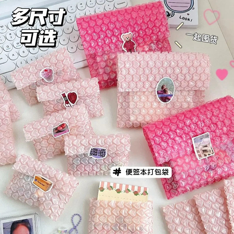 Sobres acolchados de burbujas con corazón para envío - imagen 4
