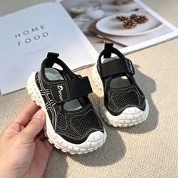 Sandalias de malla transpirables para niña, cómodas de verano