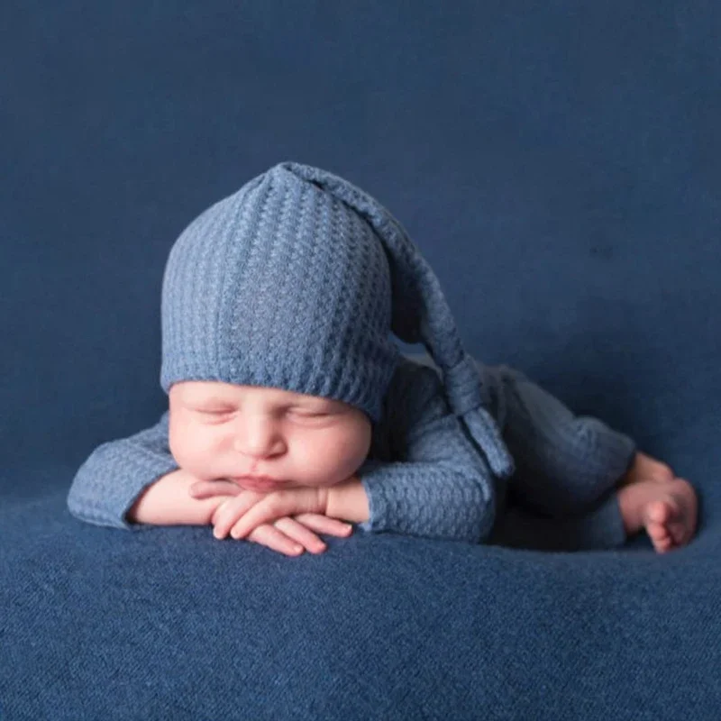 Gorro de cola larga para sesión fotográfica de recién nacido - imagen 4