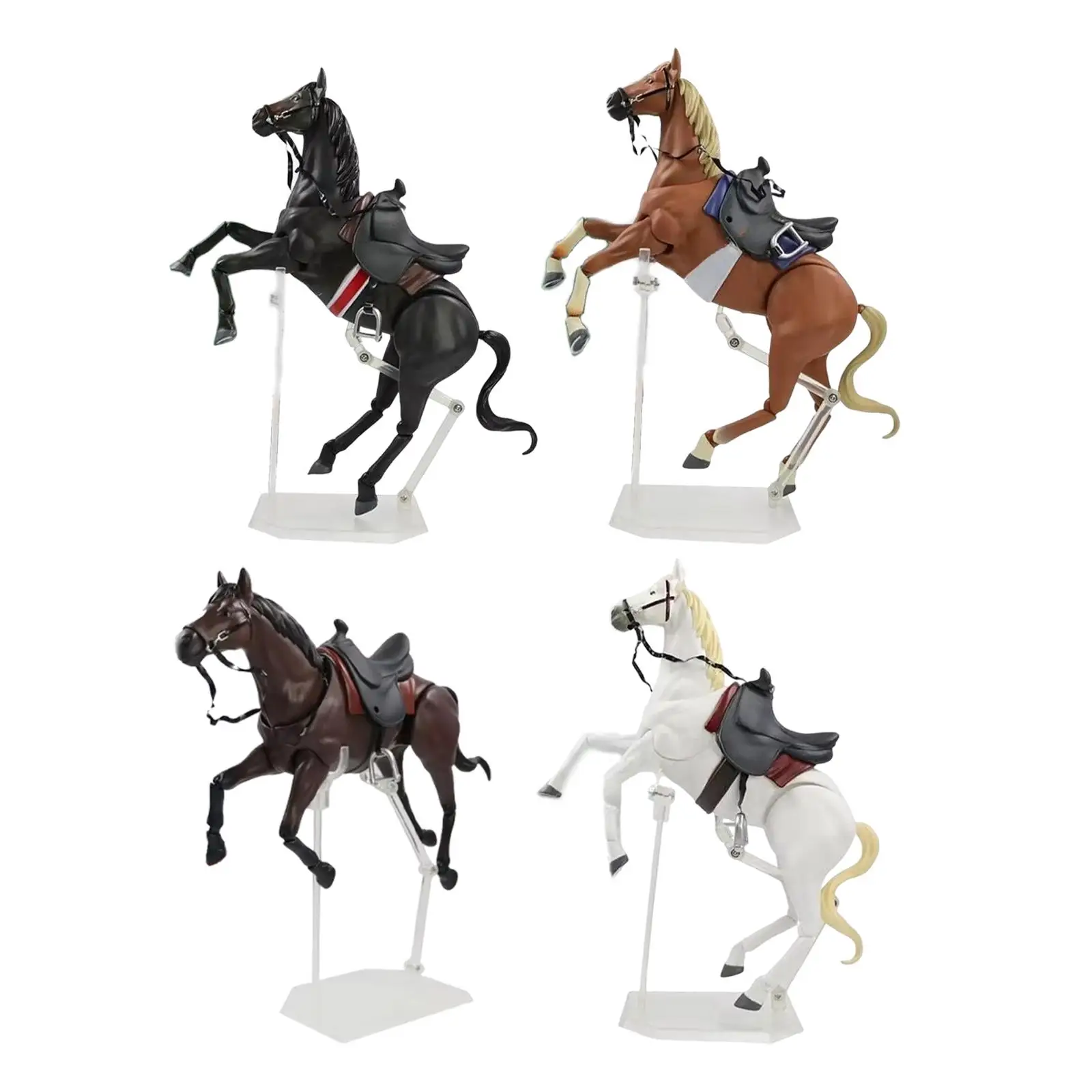 Figura de caballo realista de decoración para niños, estilo granja