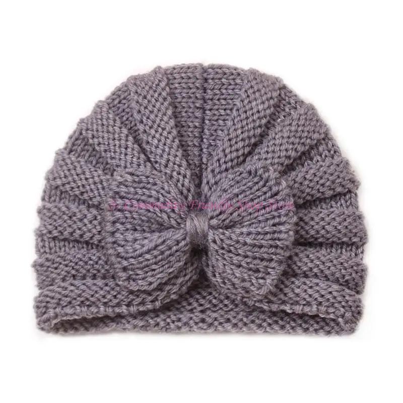 85AE Gorro de invierno con lazo para niños pequeños, abrigo al viento - imagen 4