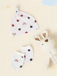 Conjunto de gorro y guantes para bebé – abrigo suave