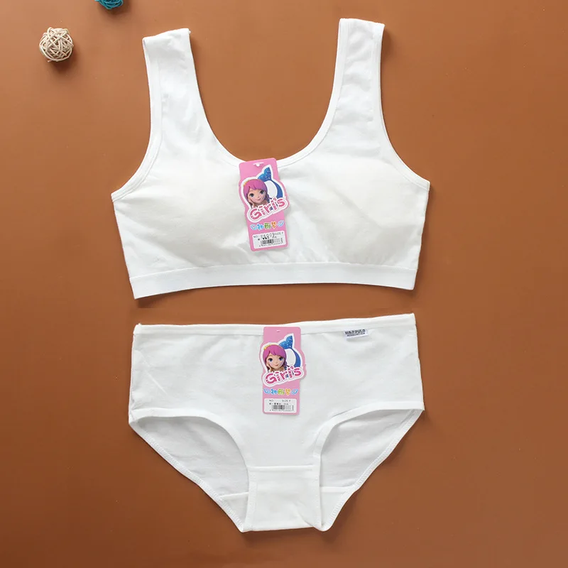 Conjunto de sujetador y bragas acolchado para niñas – Ropa interior - imagen 2