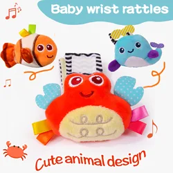 Calcetines con sonajero para bebé – juguete de peluche sonoro
