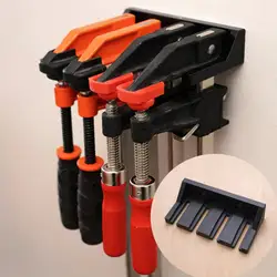 Soporte para abrazaderas de pared negro de alta durabilidad