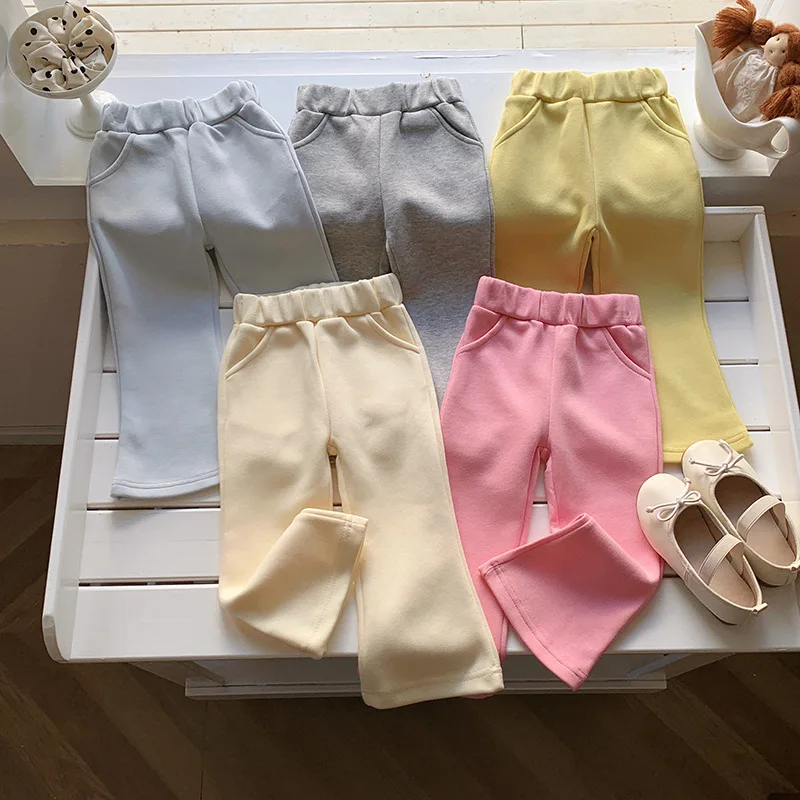 Pantalones acampanados para niña de otoño – Casual y dulce - imagen 4