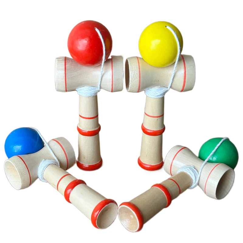 Kendama de madera japonés para agilidad y flexibilidad - imagen 4